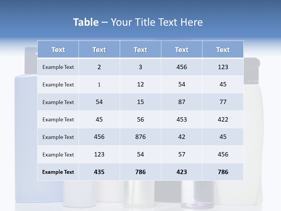 Gel Bath Beauty PowerPoint Template