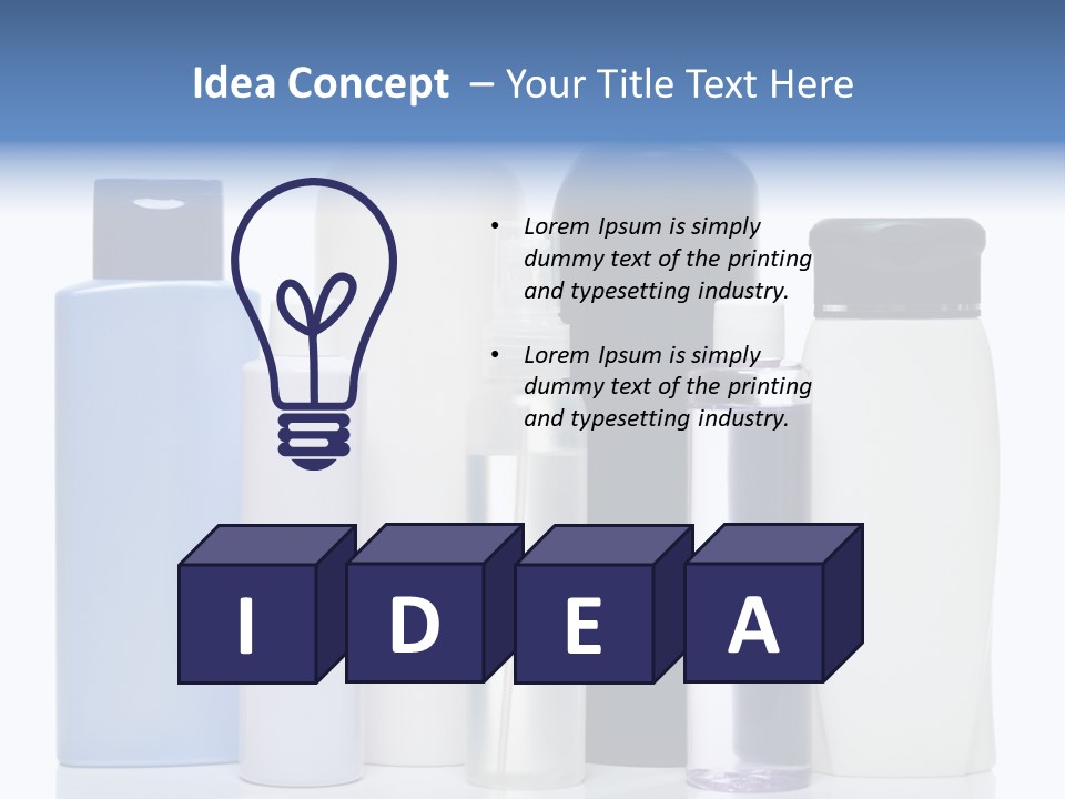 Gel Bath Beauty PowerPoint Template