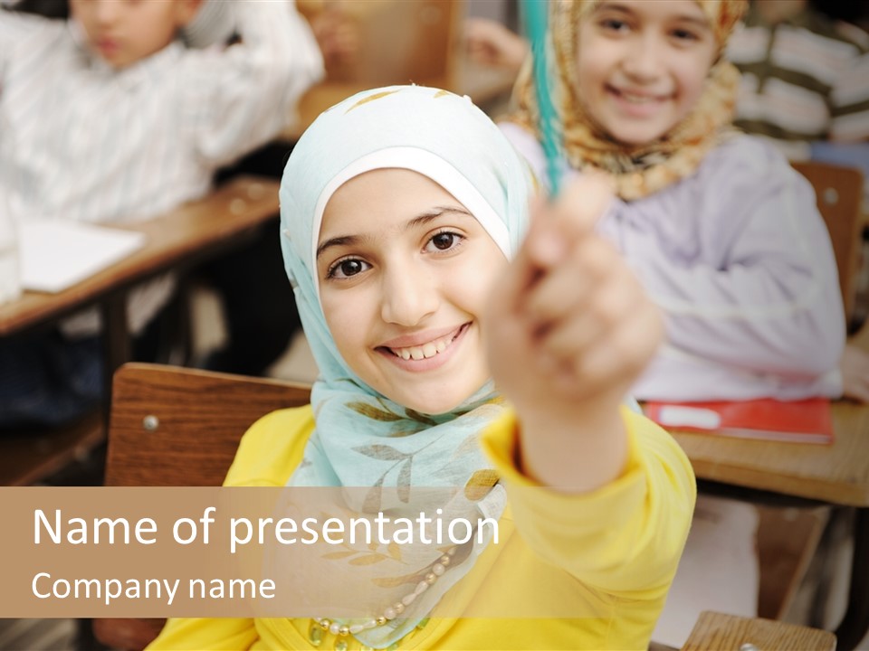 Smile Child Teenager PowerPoint Template