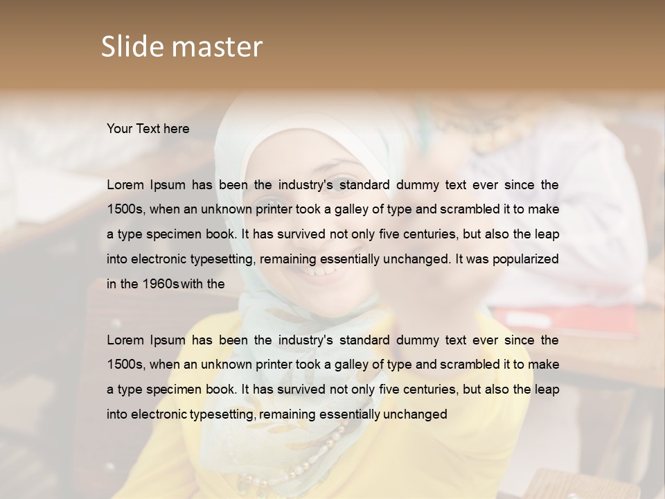 Smile Child Teenager PowerPoint Template