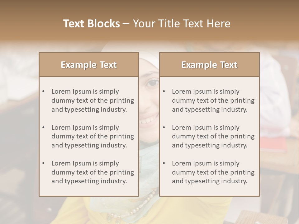Smile Child Teenager PowerPoint Template