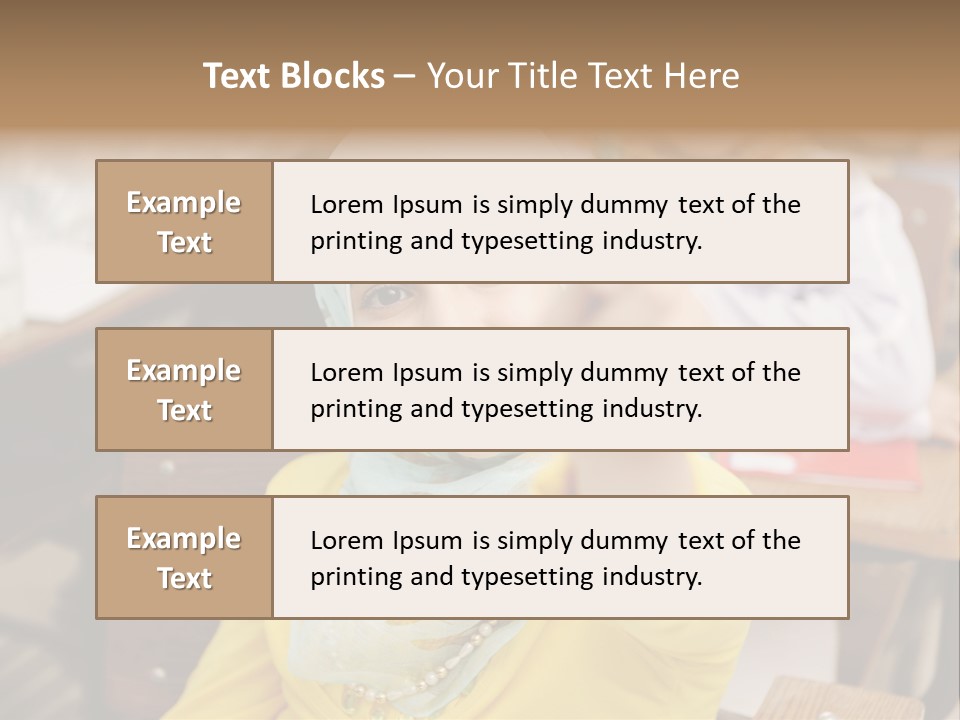 Smile Child Teenager PowerPoint Template