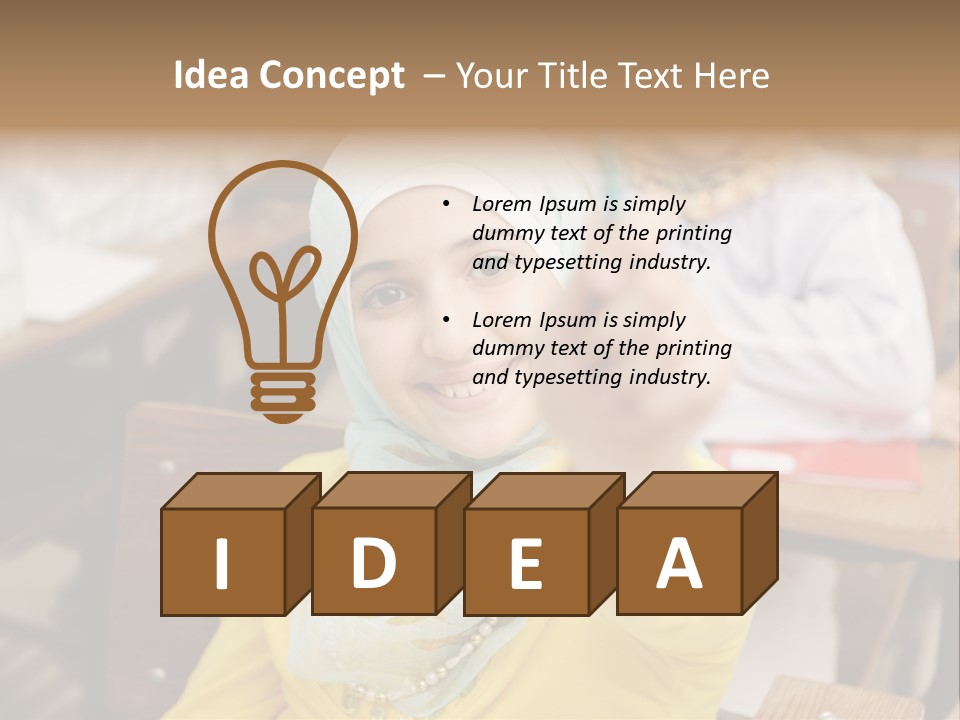 Smile Child Teenager PowerPoint Template