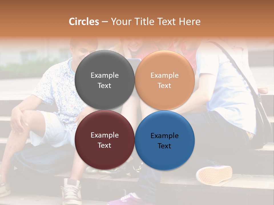 Woman Colour Rucksack PowerPoint Template