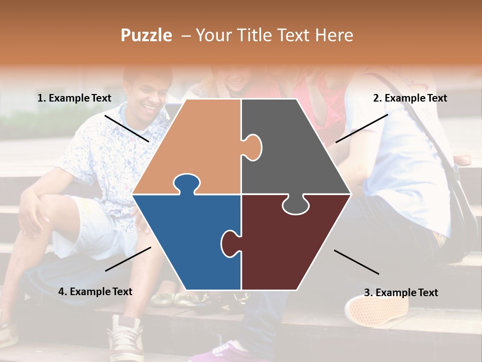 Woman Colour Rucksack PowerPoint Template