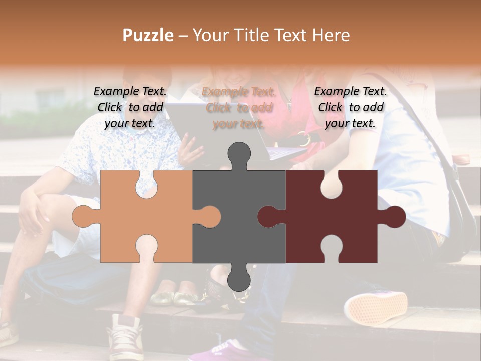 Woman Colour Rucksack PowerPoint Template