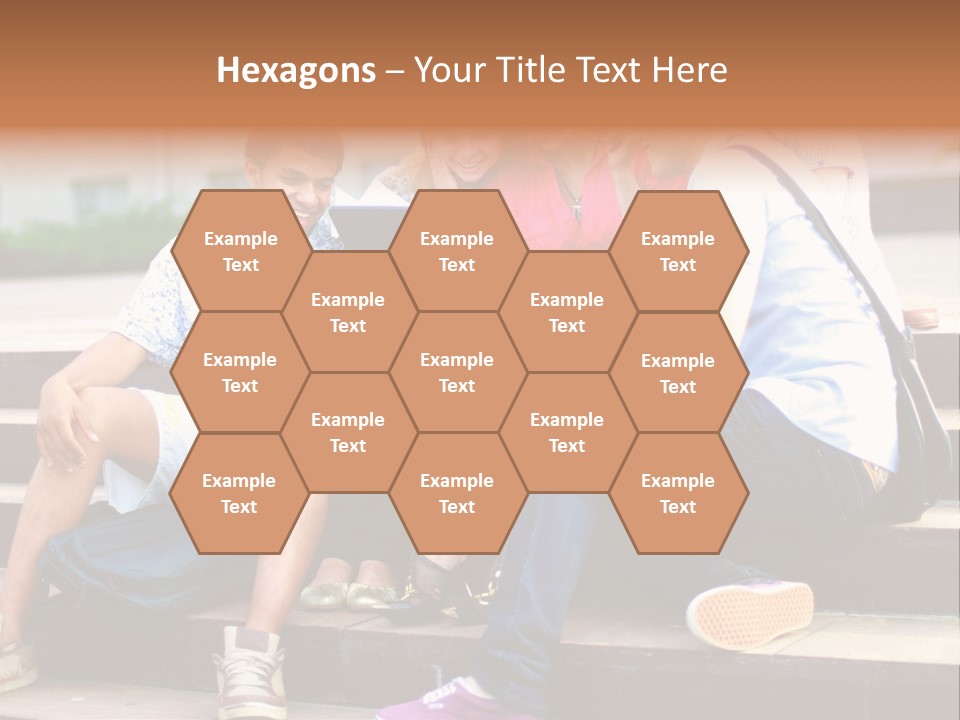 Woman Colour Rucksack PowerPoint Template