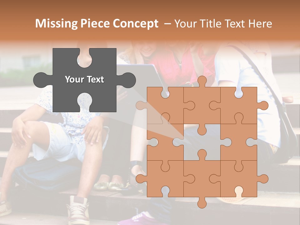 Woman Colour Rucksack PowerPoint Template