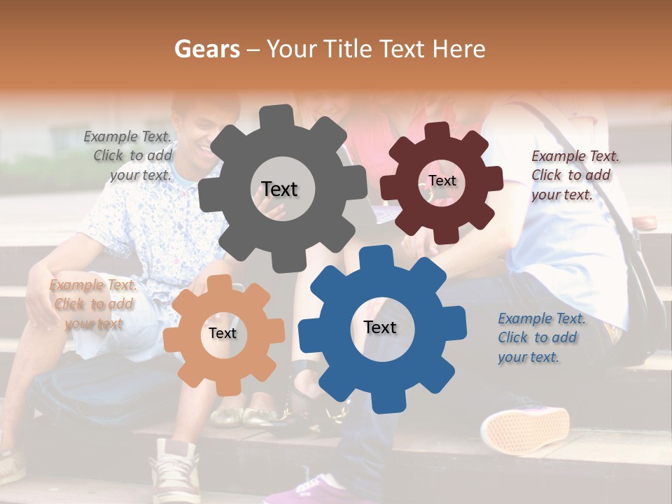 Woman Colour Rucksack PowerPoint Template