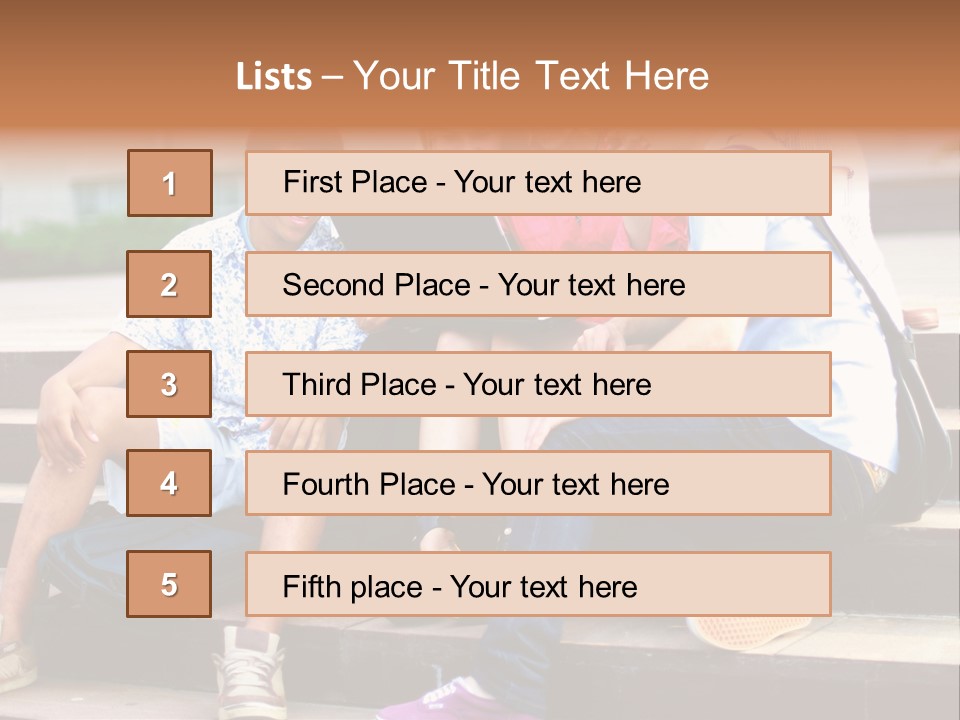 Woman Colour Rucksack PowerPoint Template