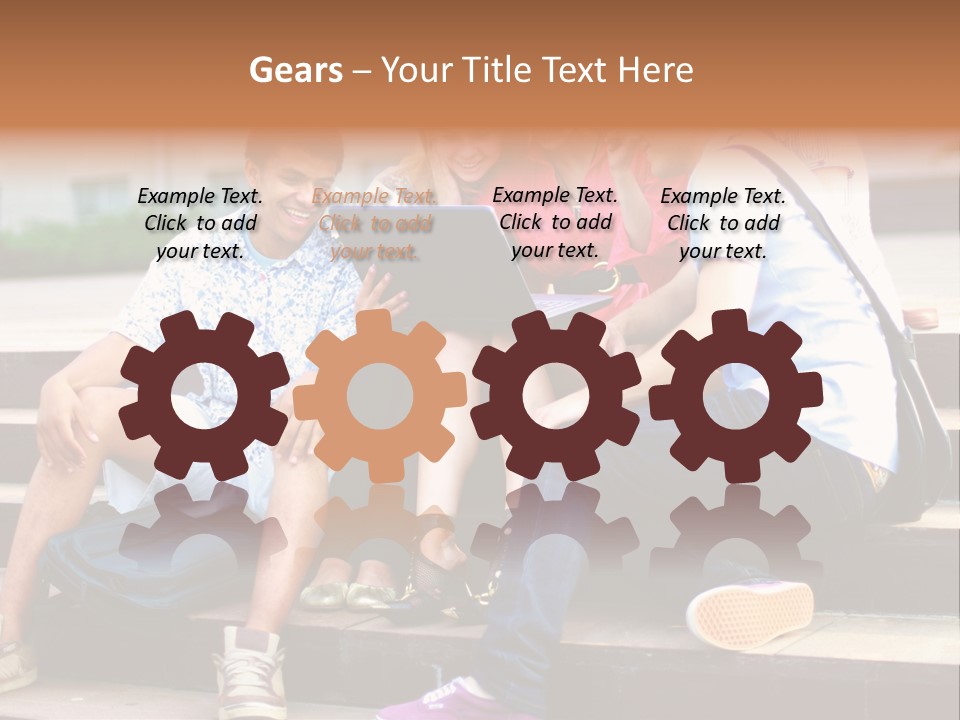 Woman Colour Rucksack PowerPoint Template