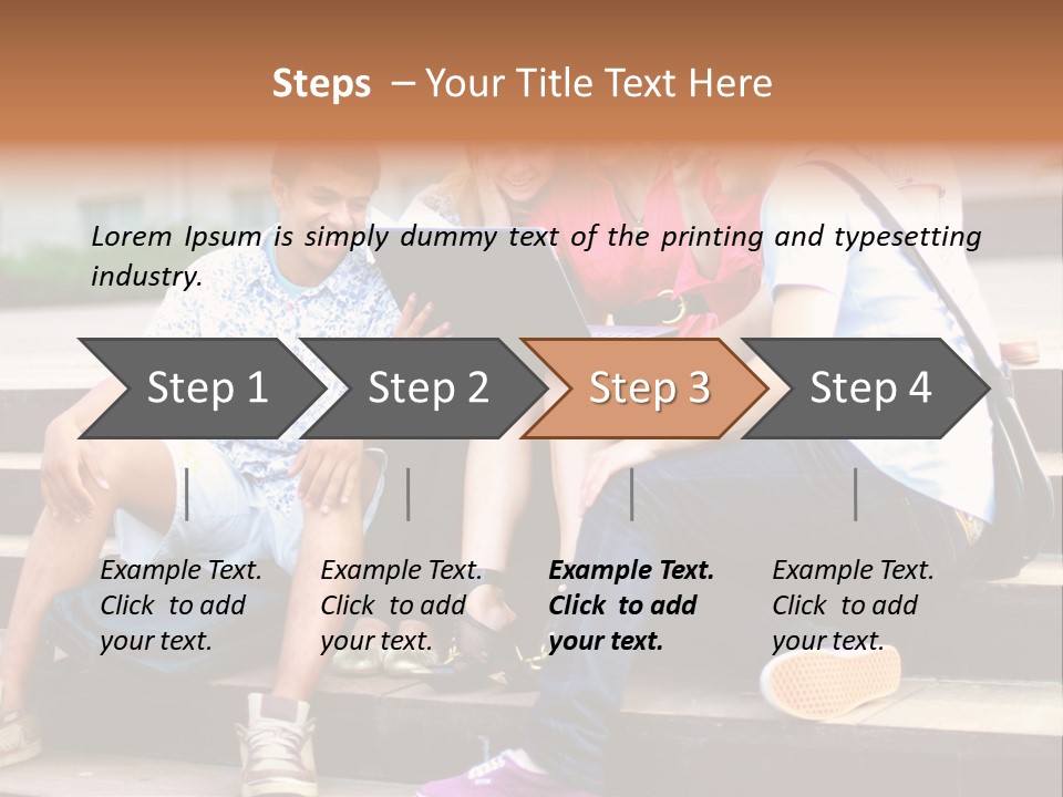 Woman Colour Rucksack PowerPoint Template