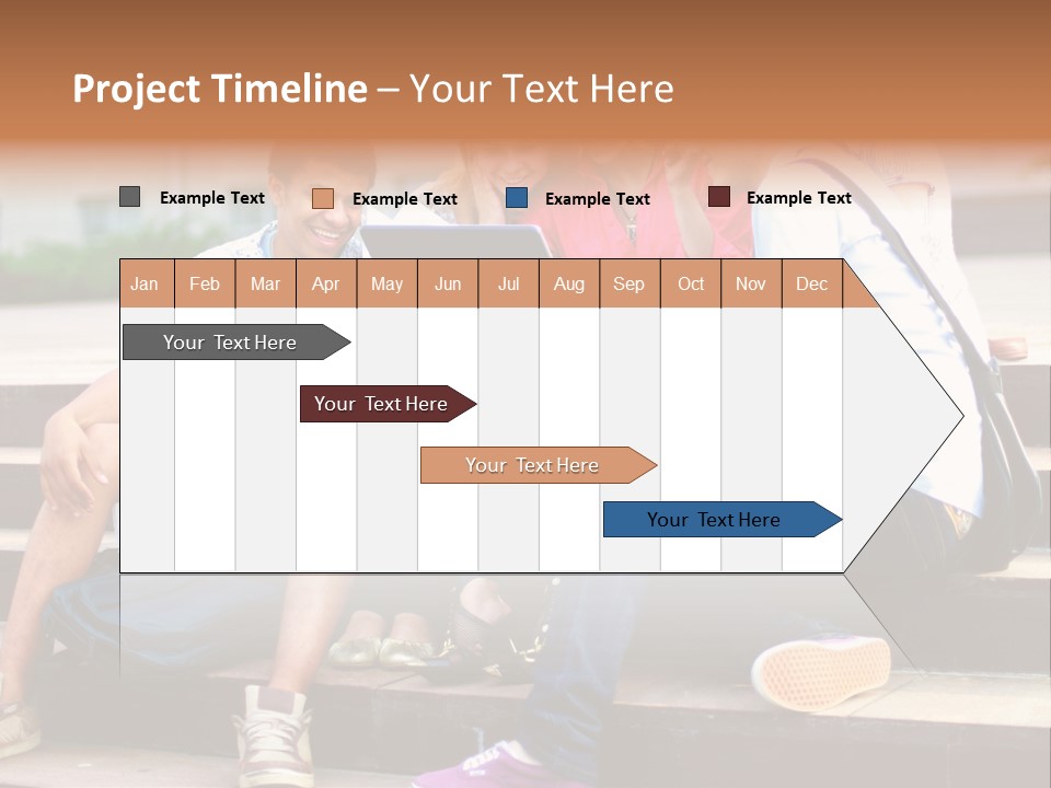 Woman Colour Rucksack PowerPoint Template