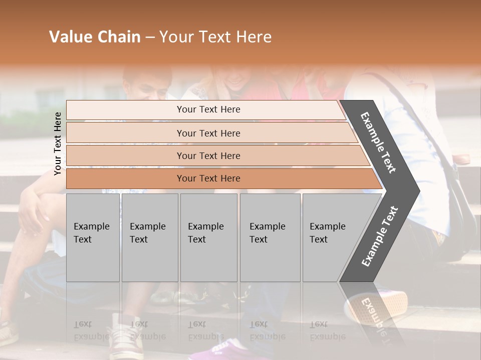 Woman Colour Rucksack PowerPoint Template