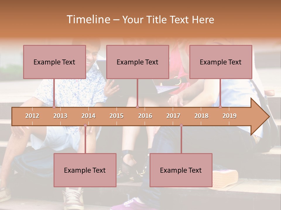 Woman Colour Rucksack PowerPoint Template