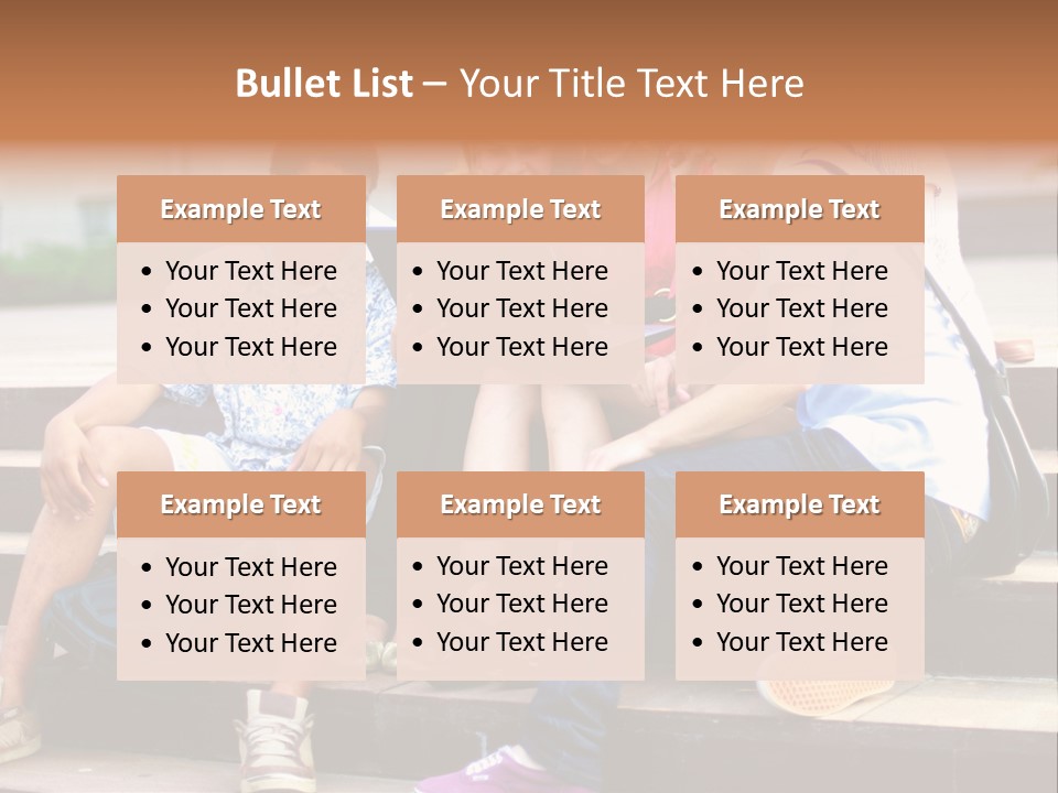 Woman Colour Rucksack PowerPoint Template