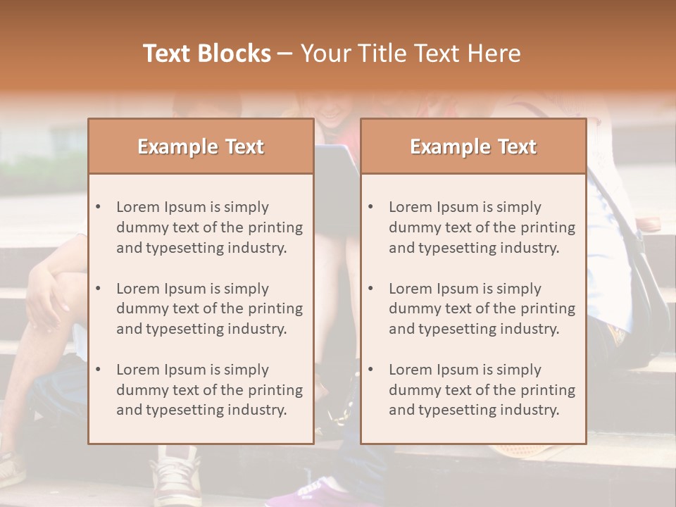 Woman Colour Rucksack PowerPoint Template