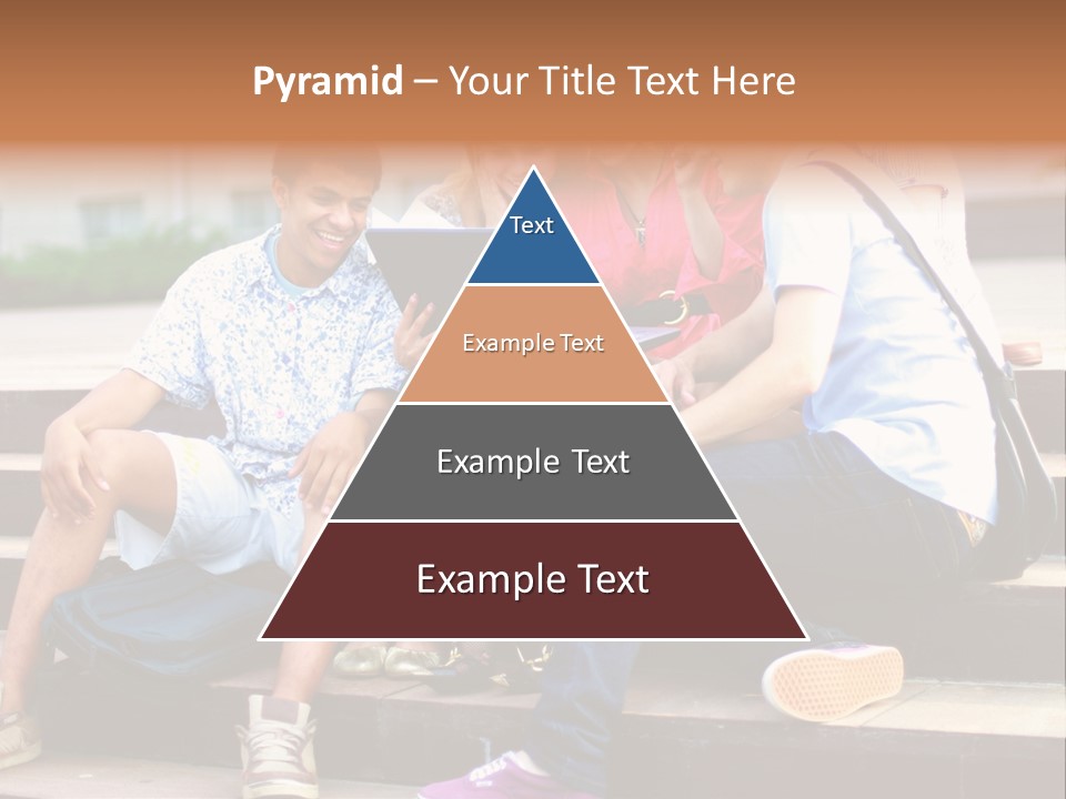 Woman Colour Rucksack PowerPoint Template