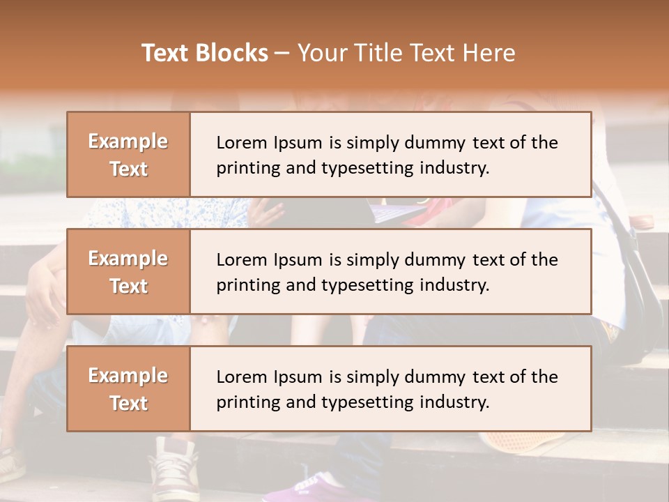 Woman Colour Rucksack PowerPoint Template