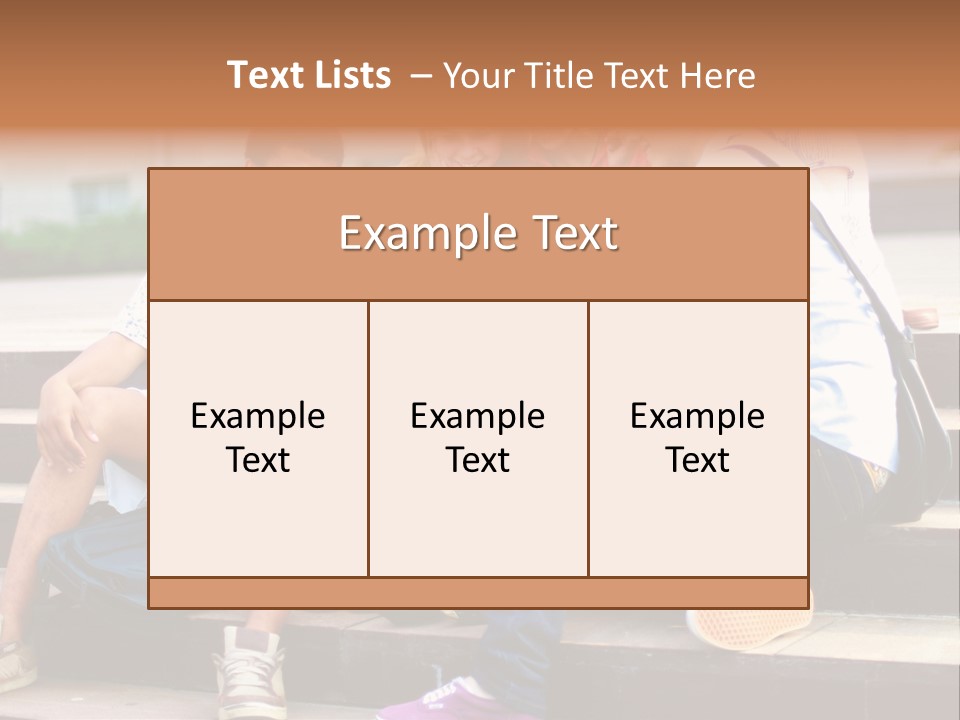 Woman Colour Rucksack PowerPoint Template