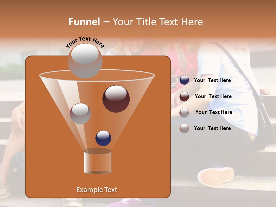 Woman Colour Rucksack PowerPoint Template