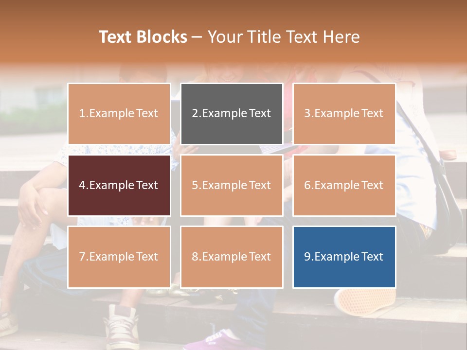 Woman Colour Rucksack PowerPoint Template