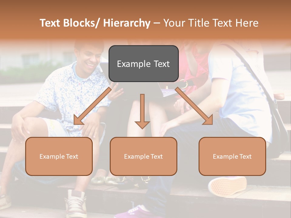 Woman Colour Rucksack PowerPoint Template