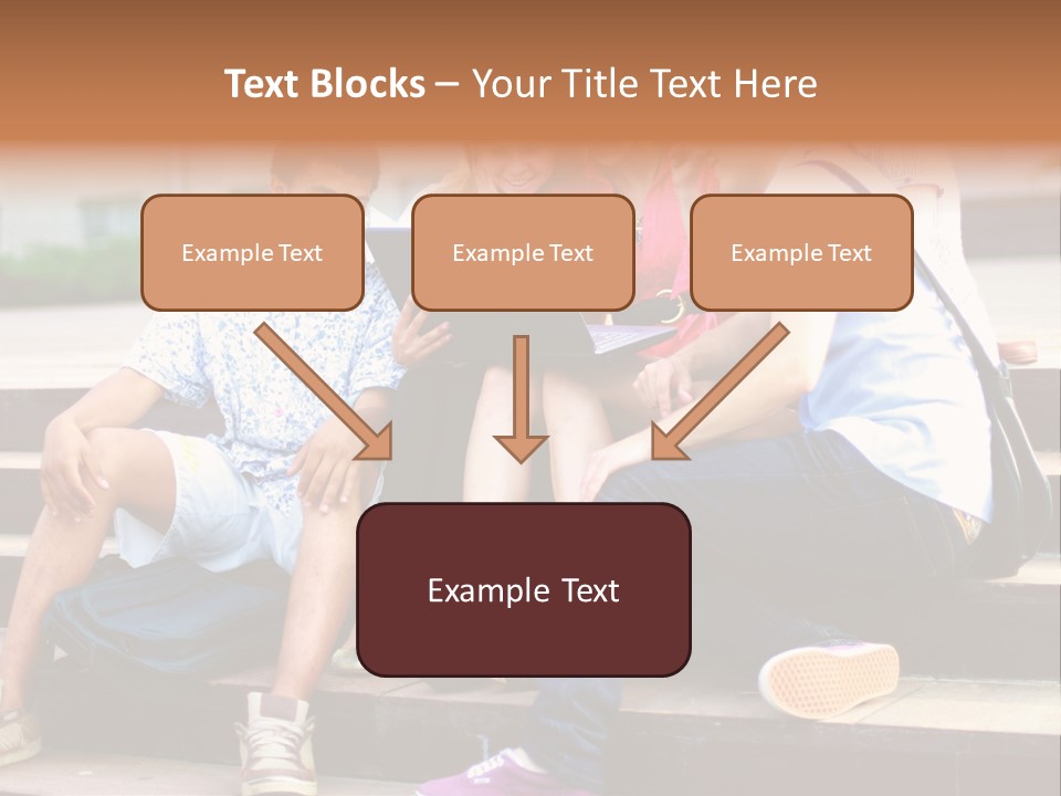 Woman Colour Rucksack PowerPoint Template