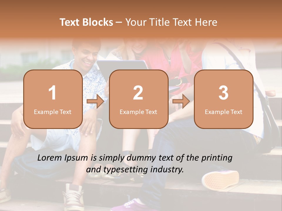 Woman Colour Rucksack PowerPoint Template