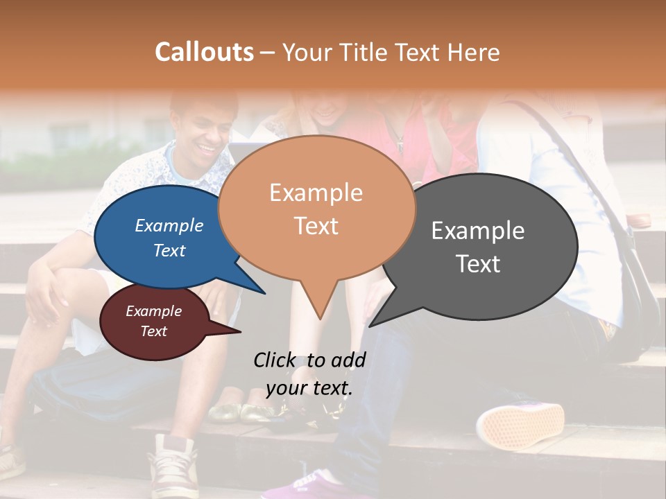 Woman Colour Rucksack PowerPoint Template