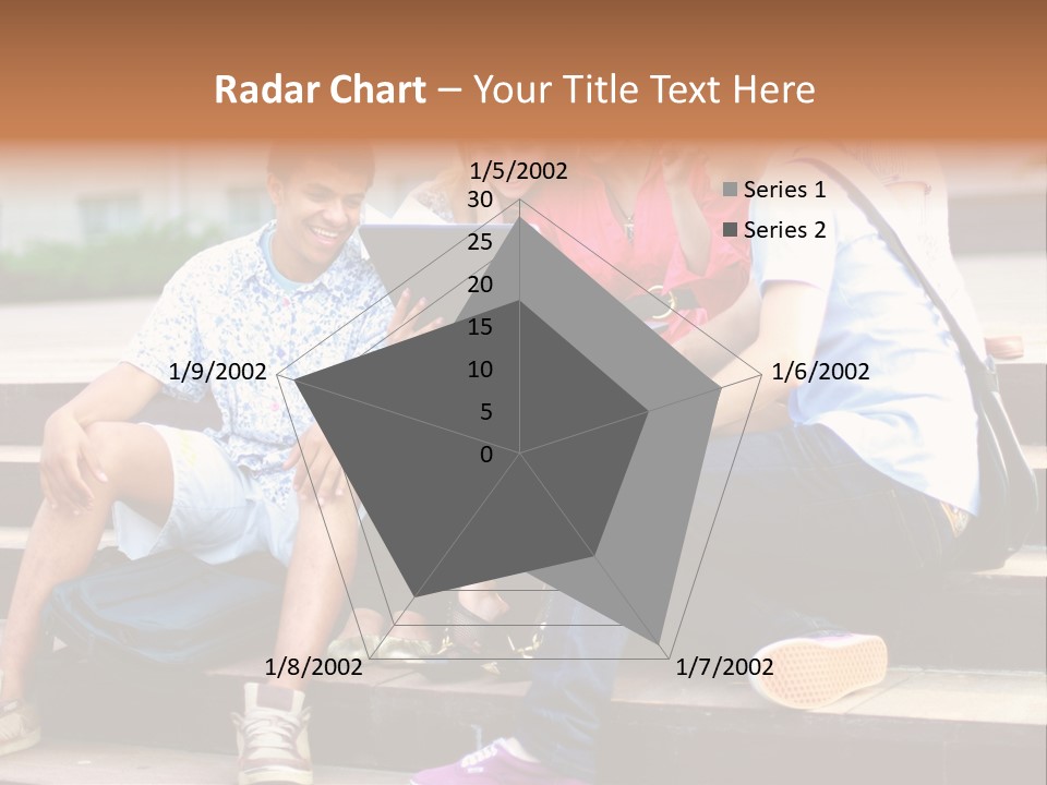 Woman Colour Rucksack PowerPoint Template