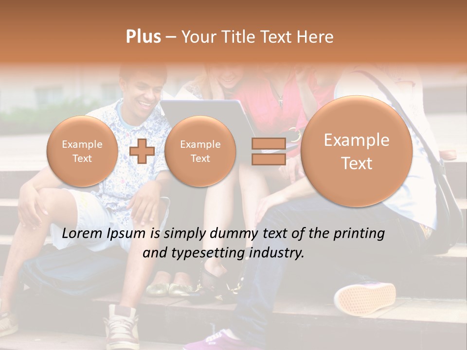 Woman Colour Rucksack PowerPoint Template