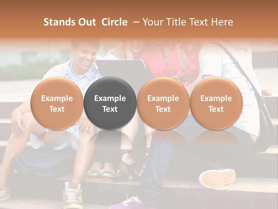 Woman Colour Rucksack PowerPoint Template