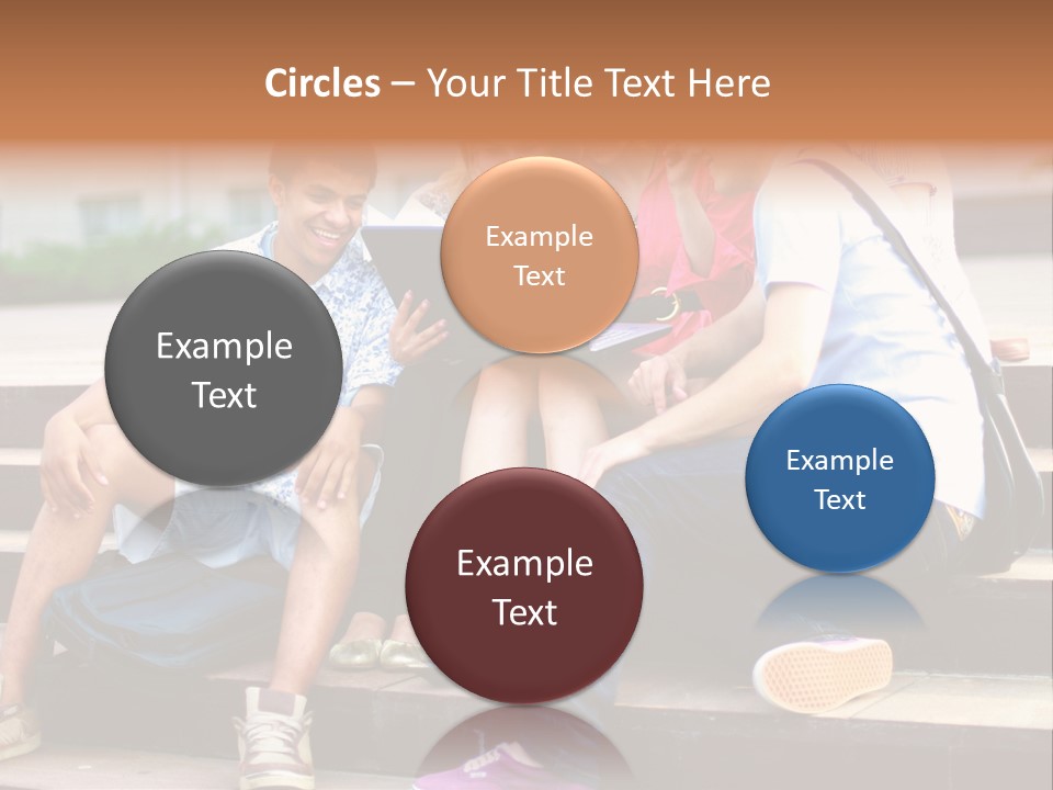 Woman Colour Rucksack PowerPoint Template