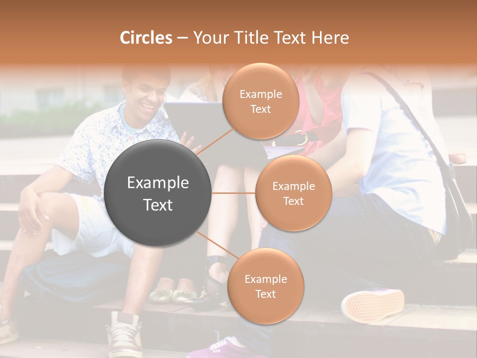 Woman Colour Rucksack PowerPoint Template