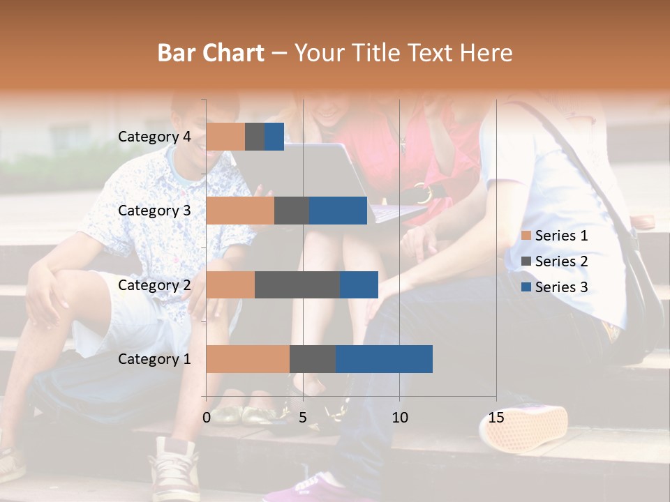 Woman Colour Rucksack PowerPoint Template
