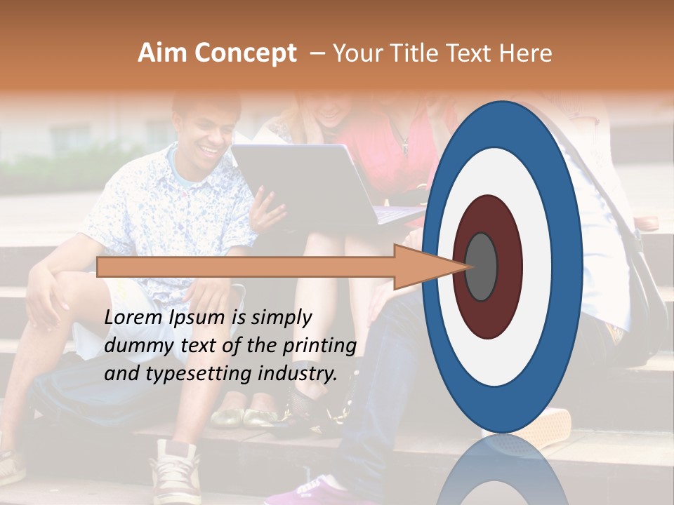 Woman Colour Rucksack PowerPoint Template