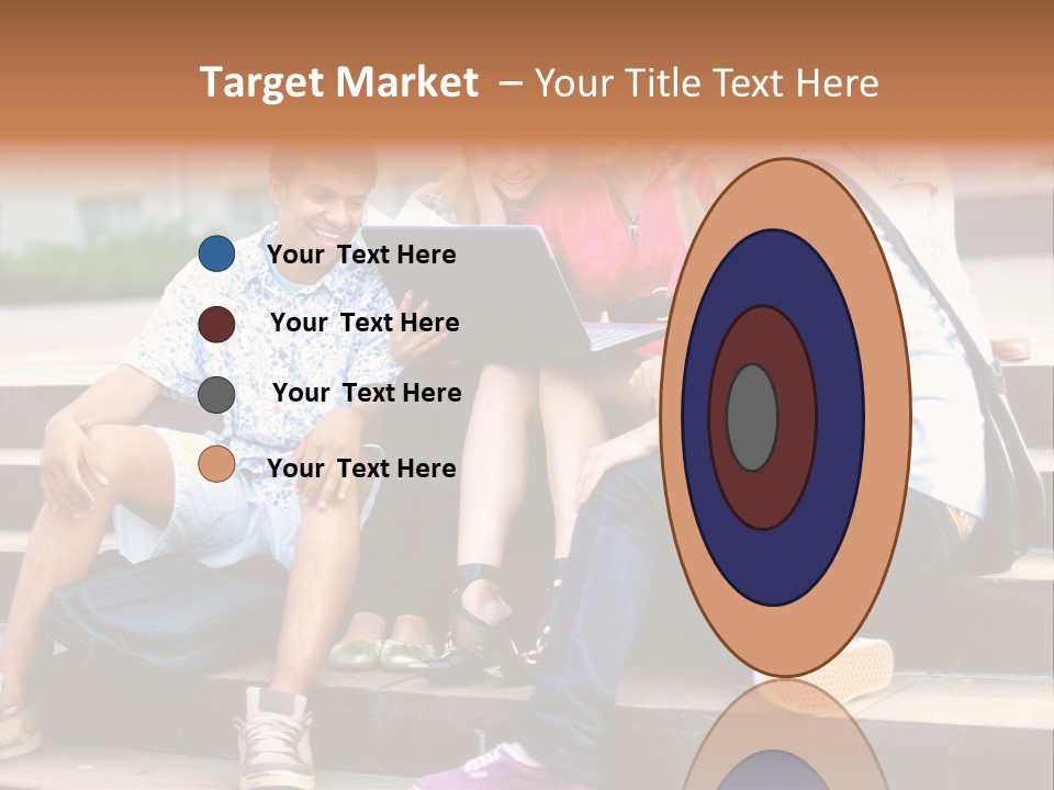 Woman Colour Rucksack PowerPoint Template