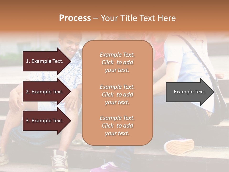 Woman Colour Rucksack PowerPoint Template