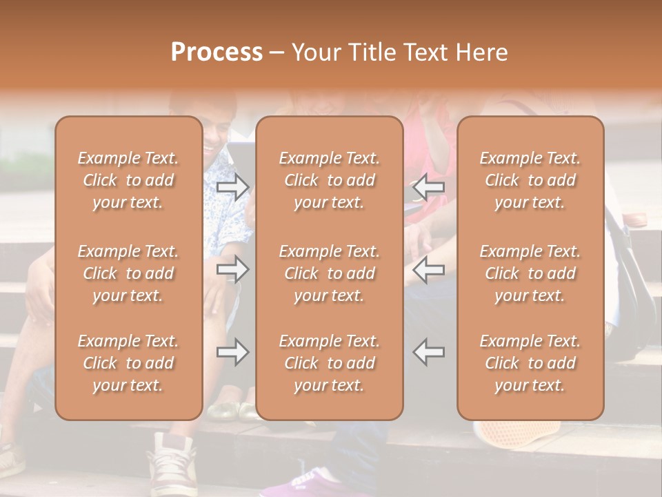 Woman Colour Rucksack PowerPoint Template