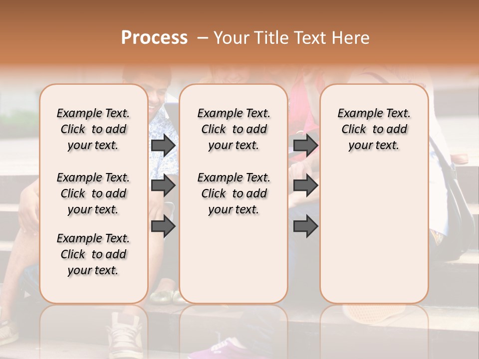 Woman Colour Rucksack PowerPoint Template