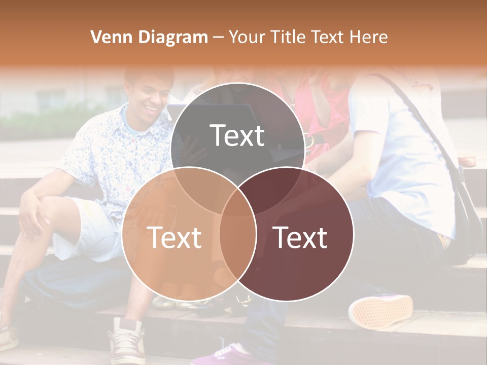 Woman Colour Rucksack PowerPoint Template