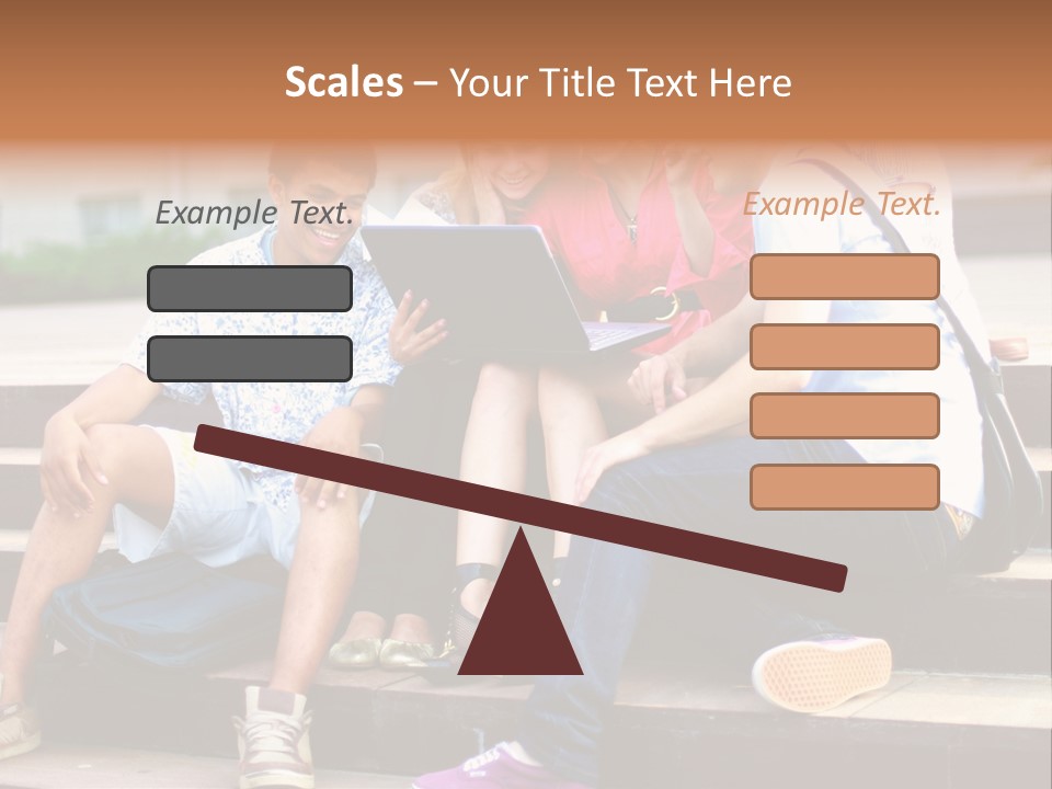 Woman Colour Rucksack PowerPoint Template