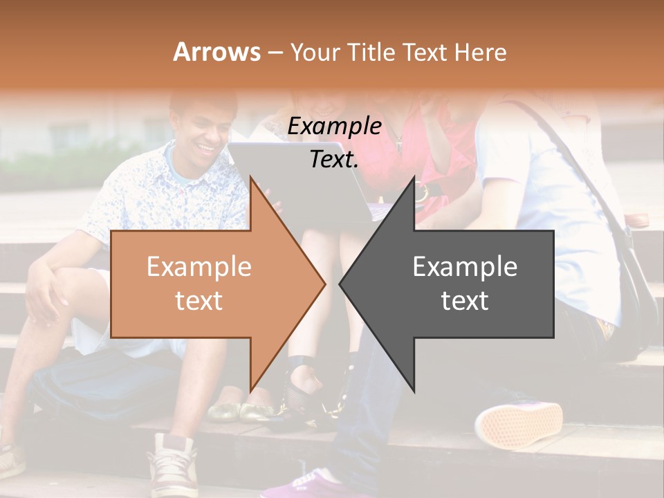 Woman Colour Rucksack PowerPoint Template