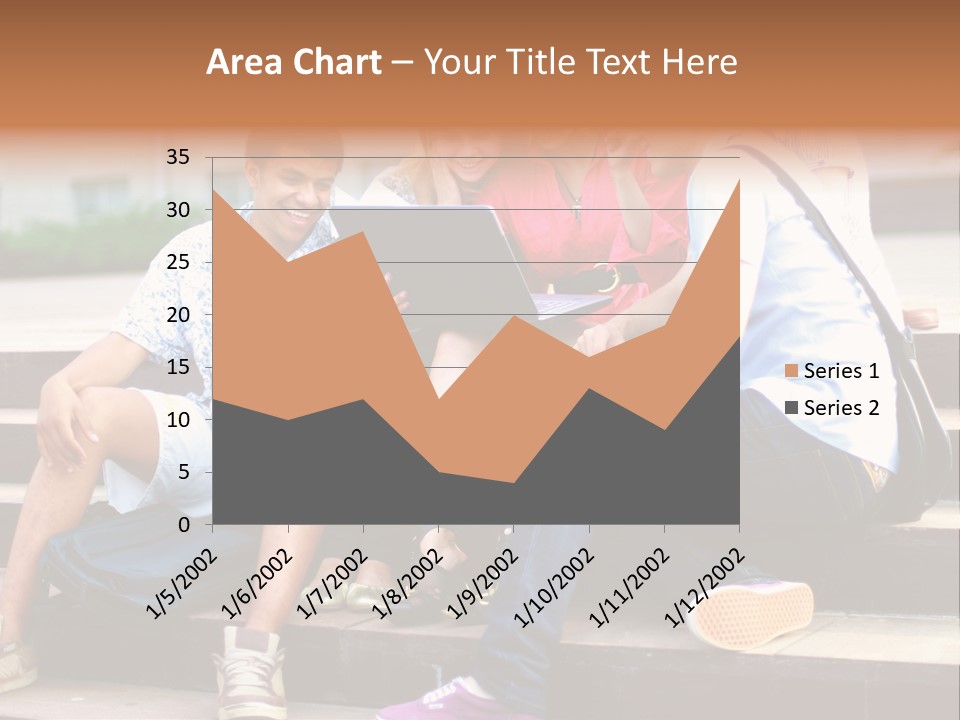 Woman Colour Rucksack PowerPoint Template