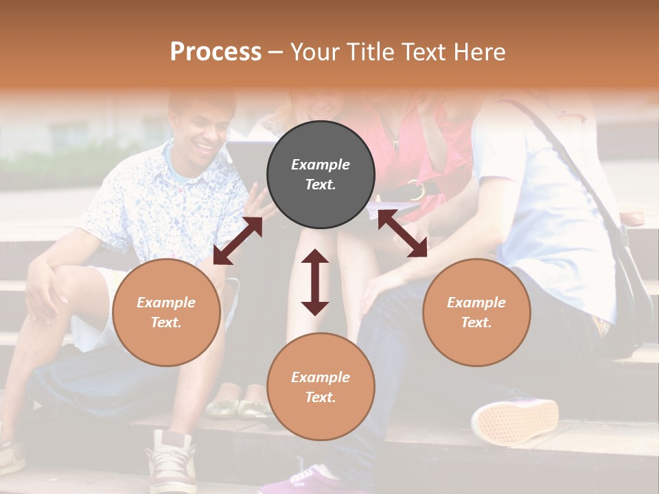 Woman Colour Rucksack PowerPoint Template