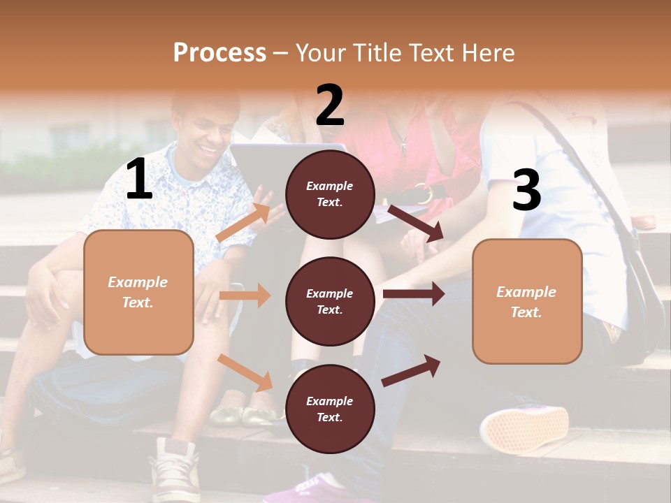 Woman Colour Rucksack PowerPoint Template