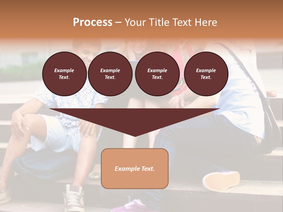 Woman Colour Rucksack PowerPoint Template