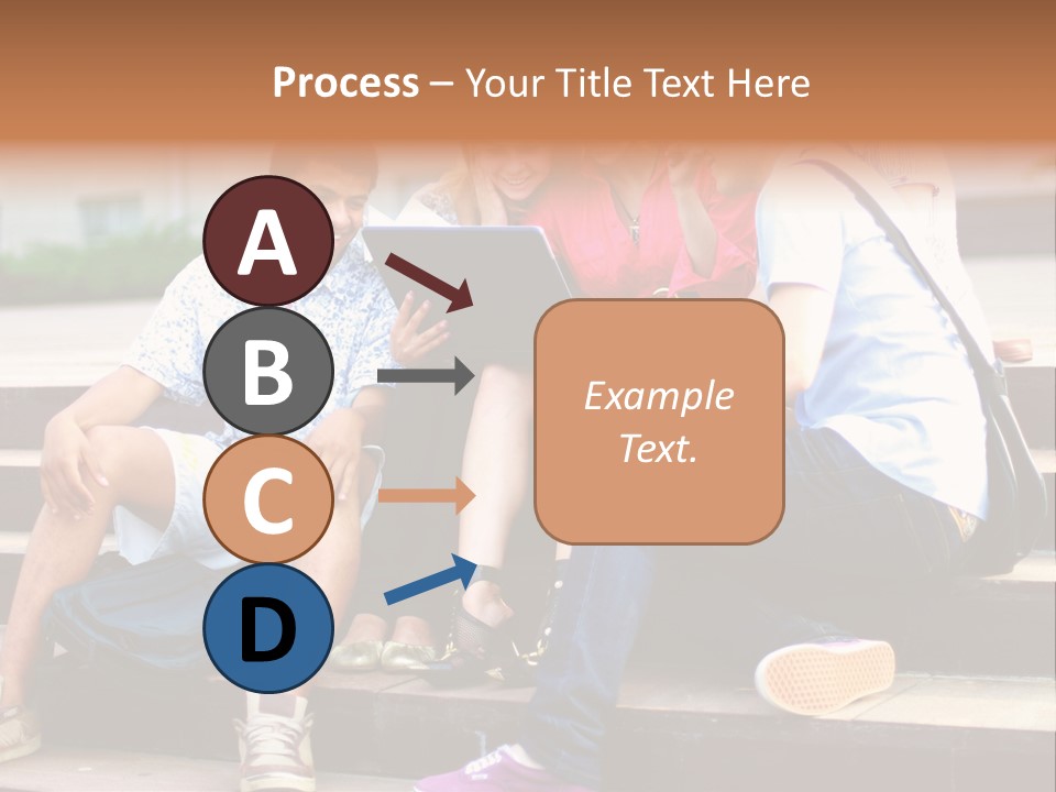 Woman Colour Rucksack PowerPoint Template