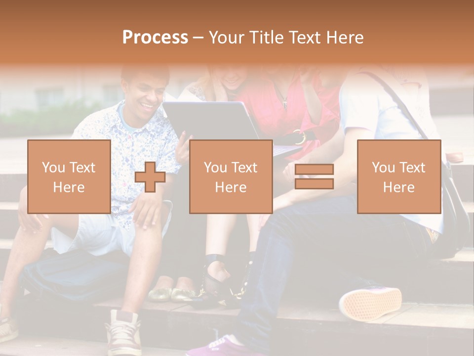 Woman Colour Rucksack PowerPoint Template